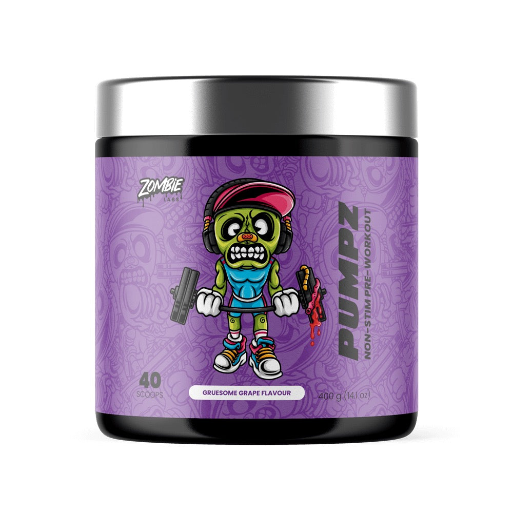 Zombie Labs PUMPZ Non-Stim Pre-Workout 40 Serves 400g