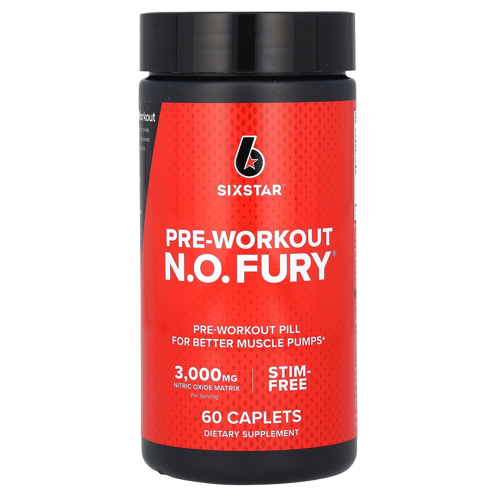 Sixstar N.O. Fury Stim Free Pre-workout 60capsules