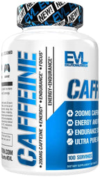 EVL Nutrition Caffeine 200mg 100tablets