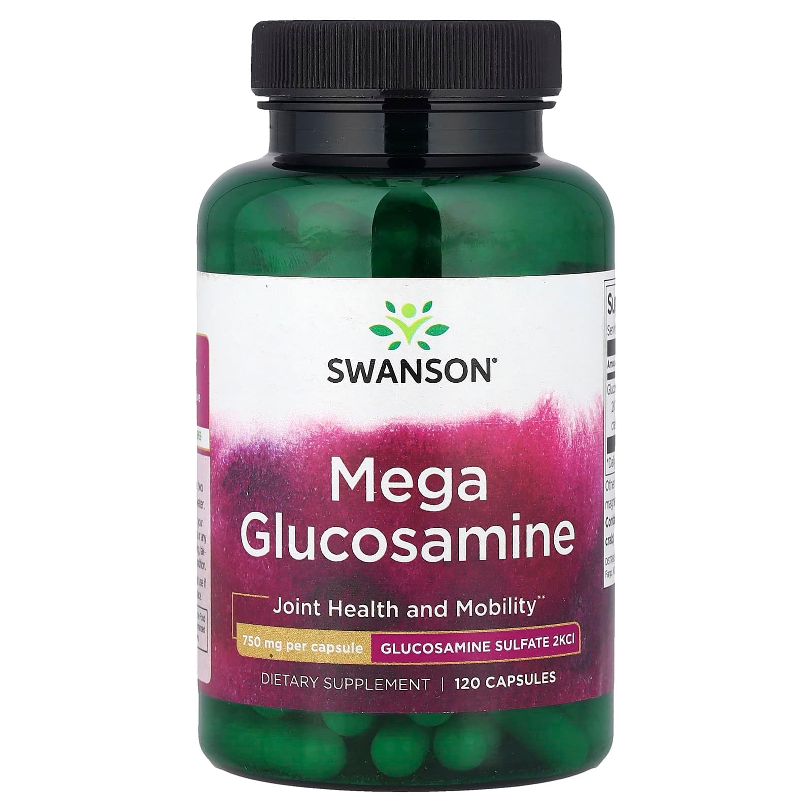 Swanson Mega Glucosamine 750mg 120 capsules