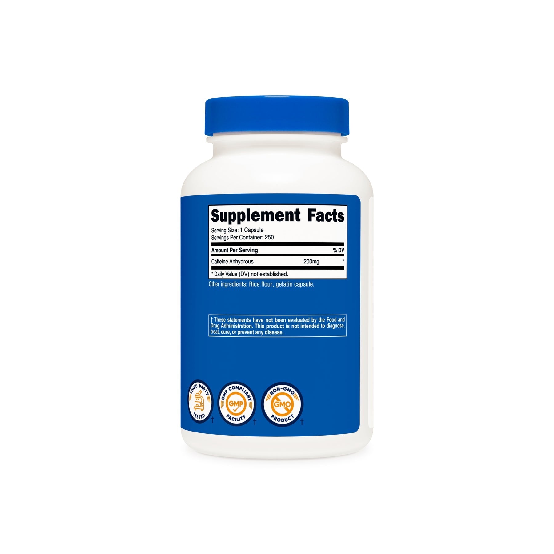 Nutricost Caffeine 200mg 250capsules