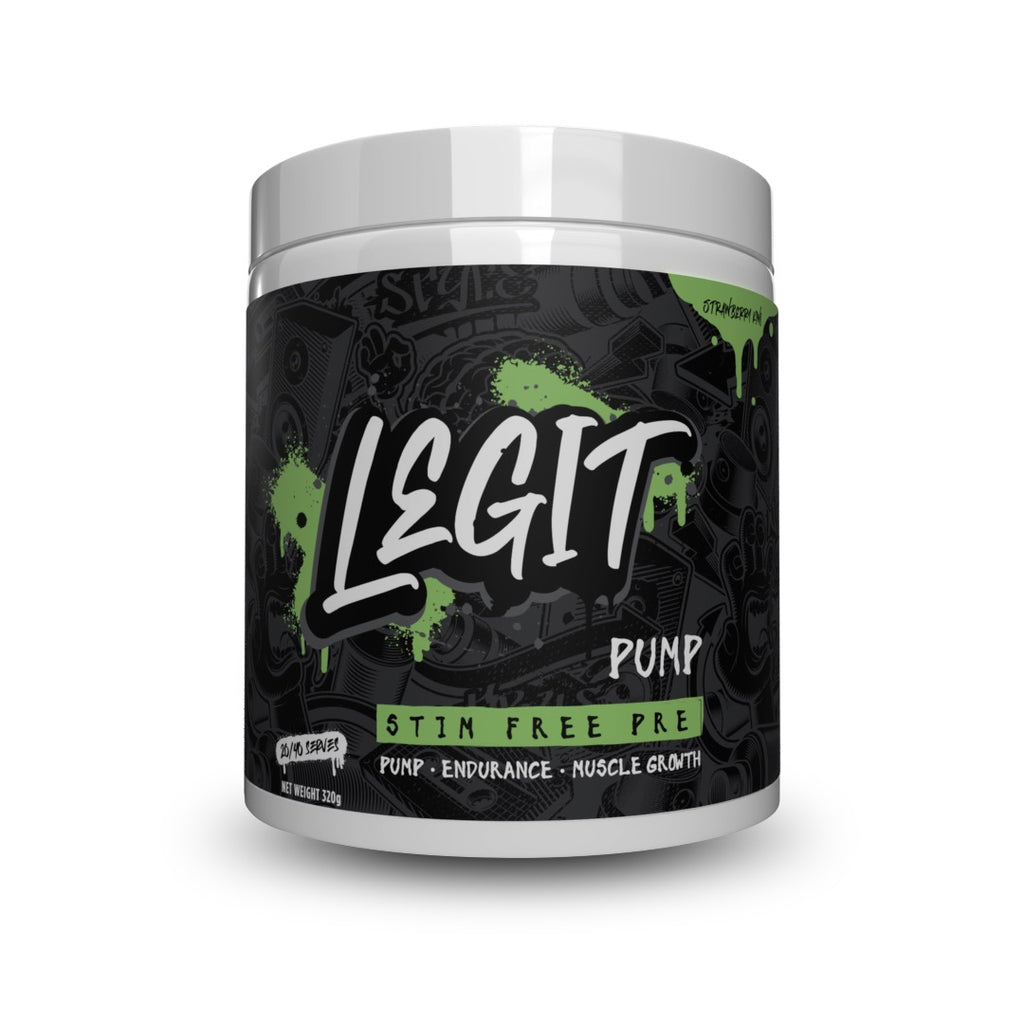 Legit Pump Stim Free Pre-Workout  20/40 Serves 320g