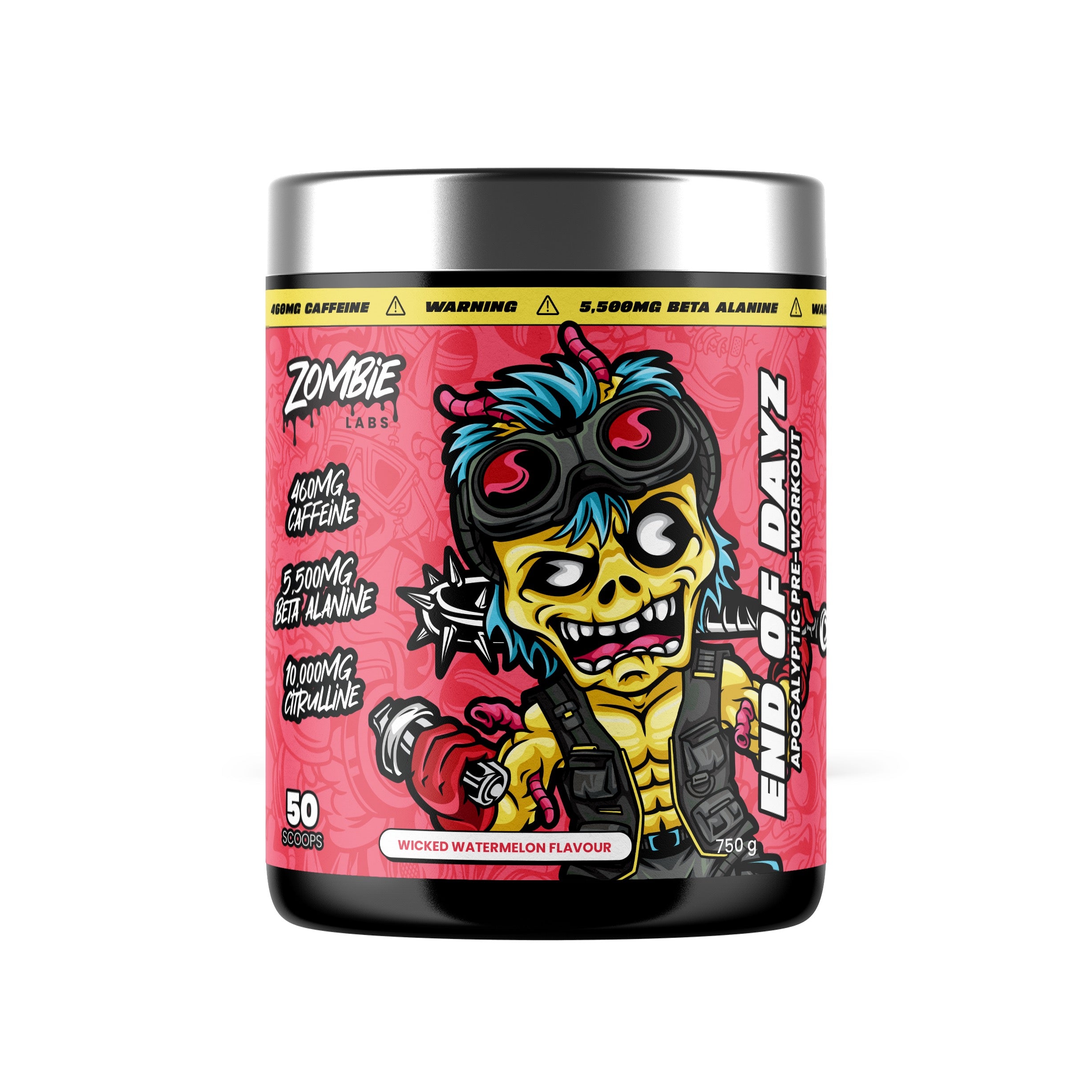 Zombie Labs END OF DAYZ Apocalyptic Pre-workout 750g 50/25 Serves
