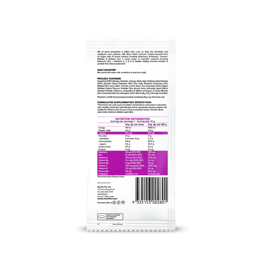 Morlife Berry Active Immune Elderberry Punch