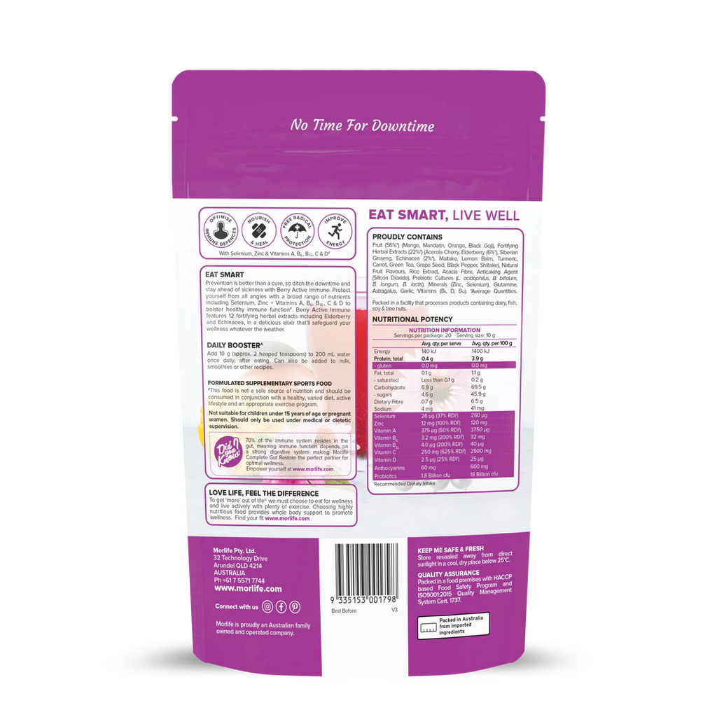 Morlife Berry Active Immune Elderberry Punch