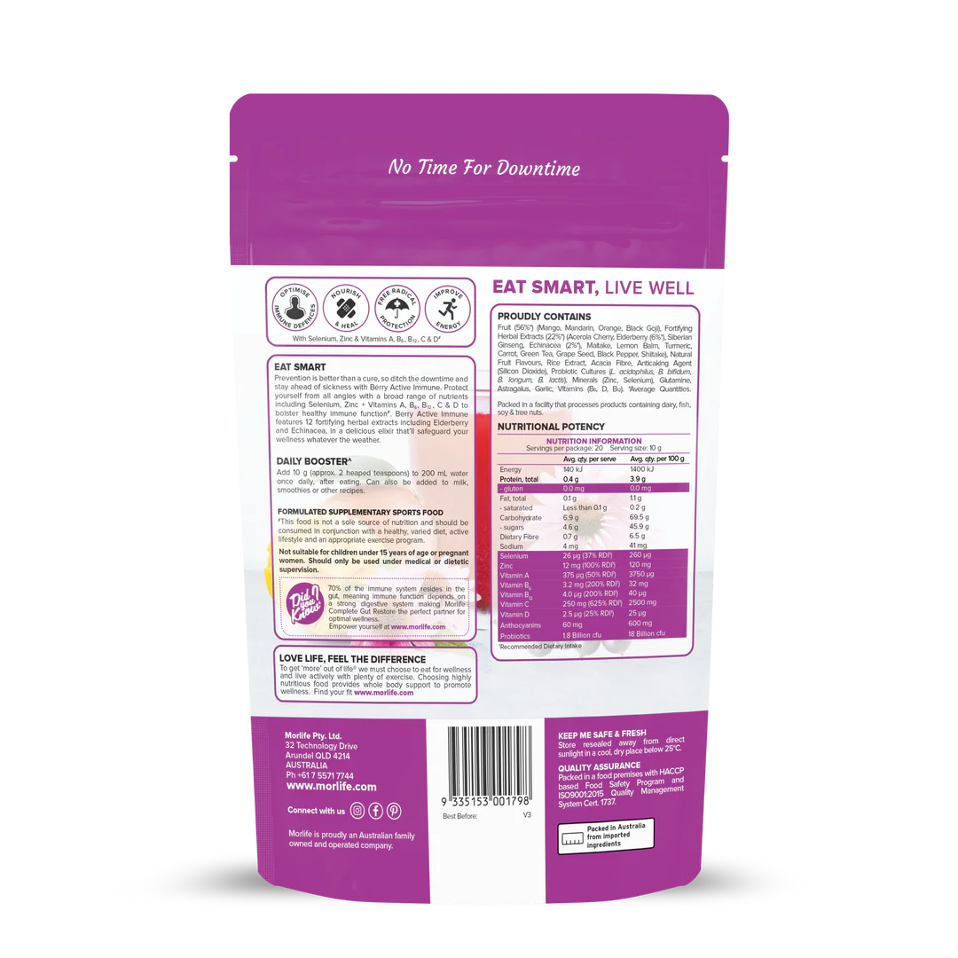 Morlife Berry Active Immune Elderberry Punch