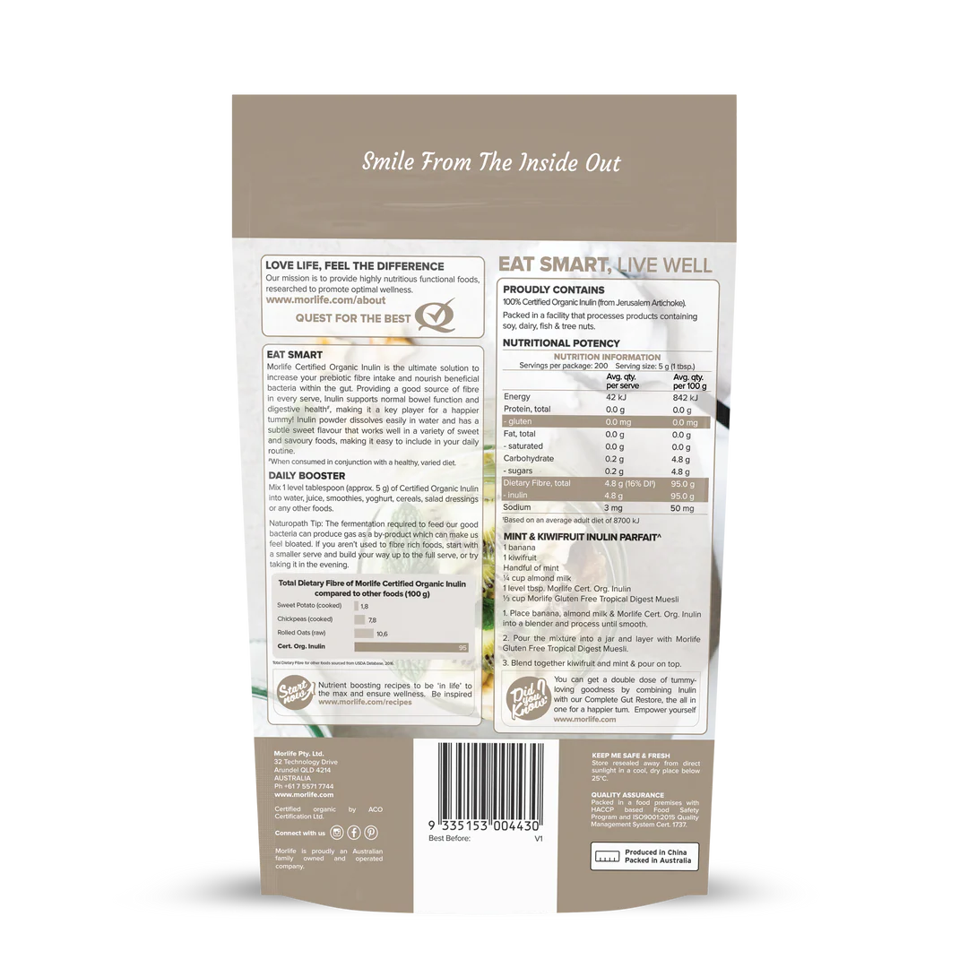 Morlife Organic Inulin Powder