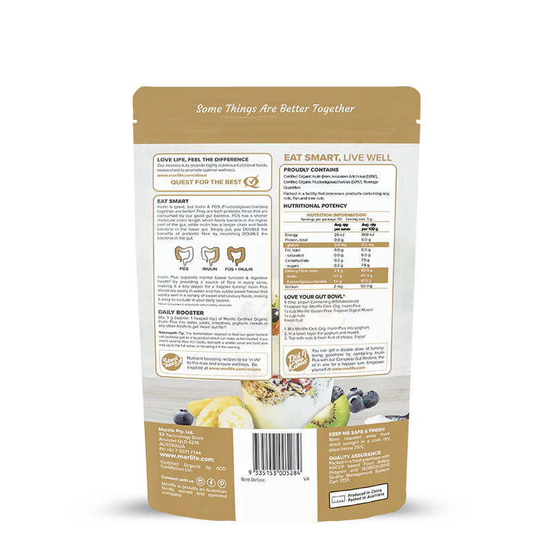 Morlife Organic Inulin Plus Powder