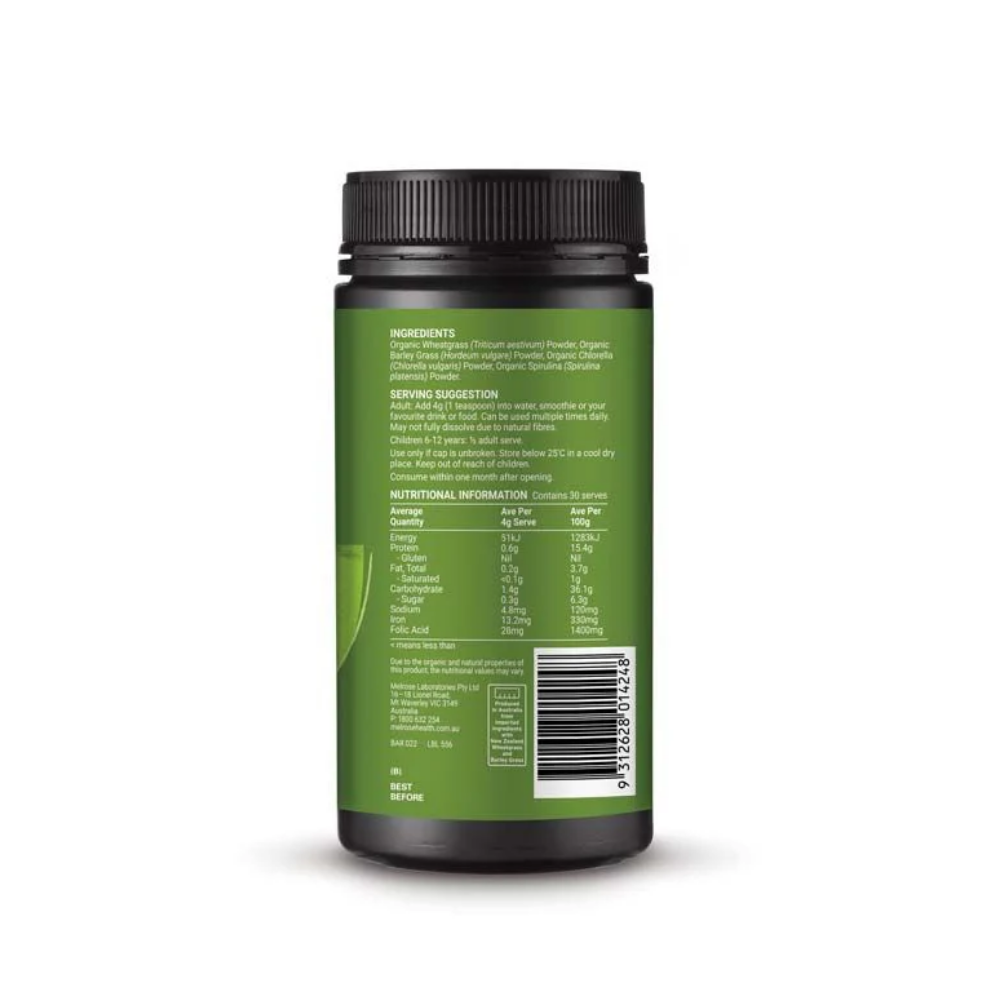 Melrose Organic Essential Greens Superblend Powder 200g