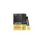 Hydrate supplement packaging with black and yellow design on a white background