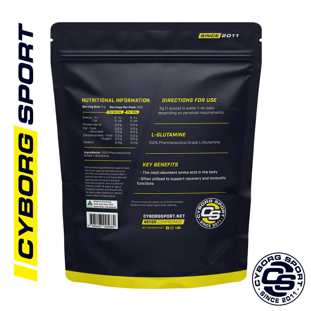 Cyborg Glutamine 500g and 1kg