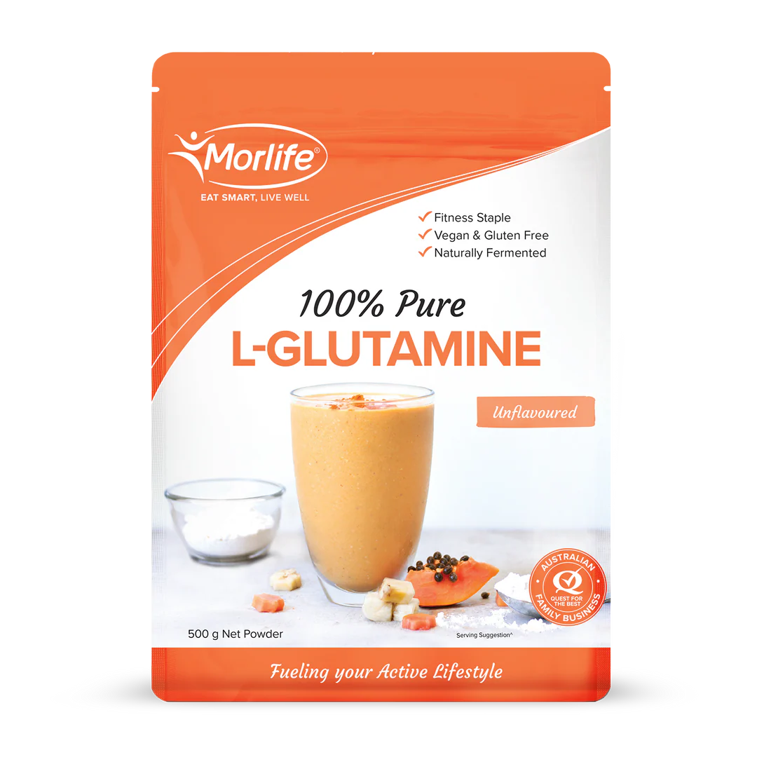 Morlife 100% Pure L-Glutamine Unflavoured 500g