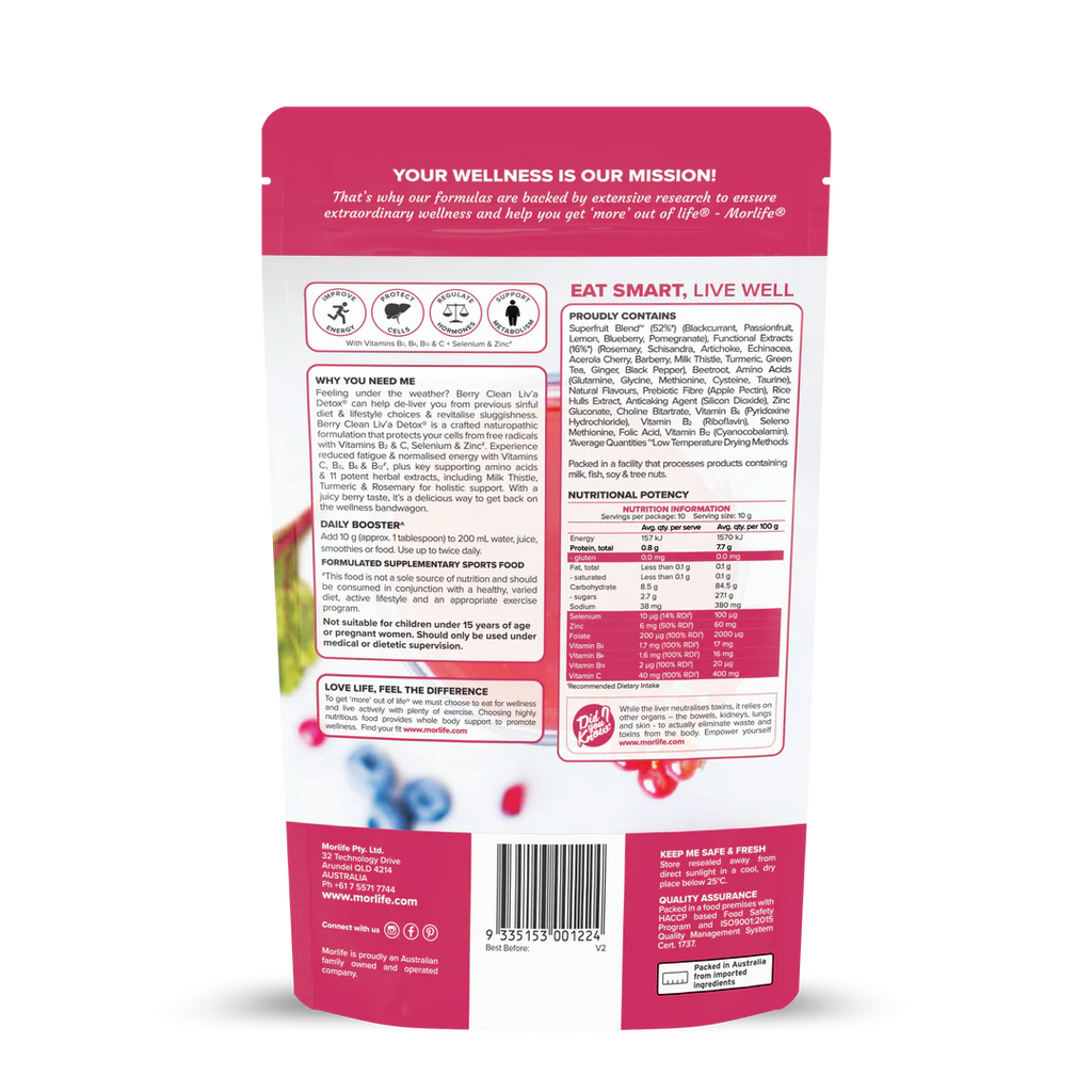 Morlife Berry Clean Liva Detox Berry Elixir