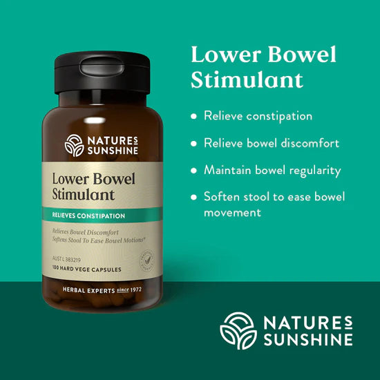 Natures Sunshine Lower Bowel Stimulant 100 Caps