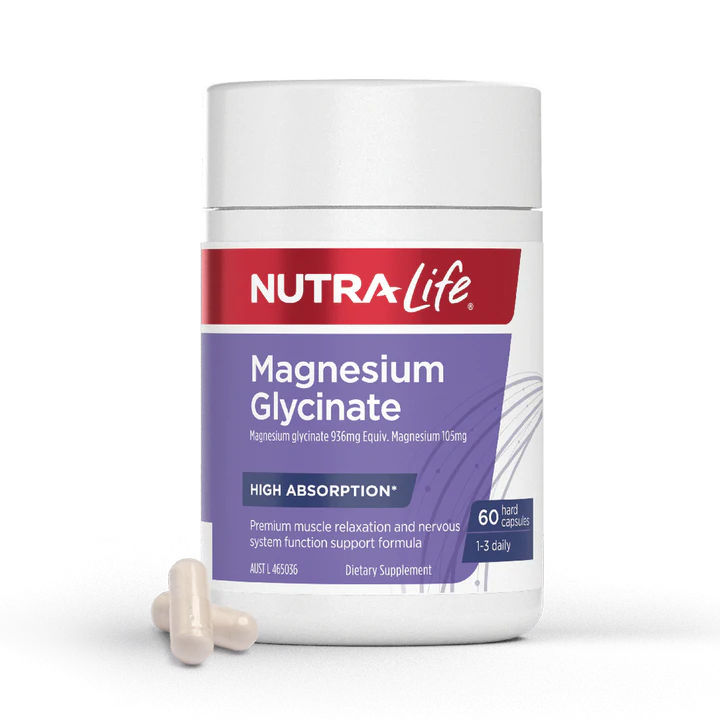 Nutra Life Magnesium Glycinate 60 Capsules