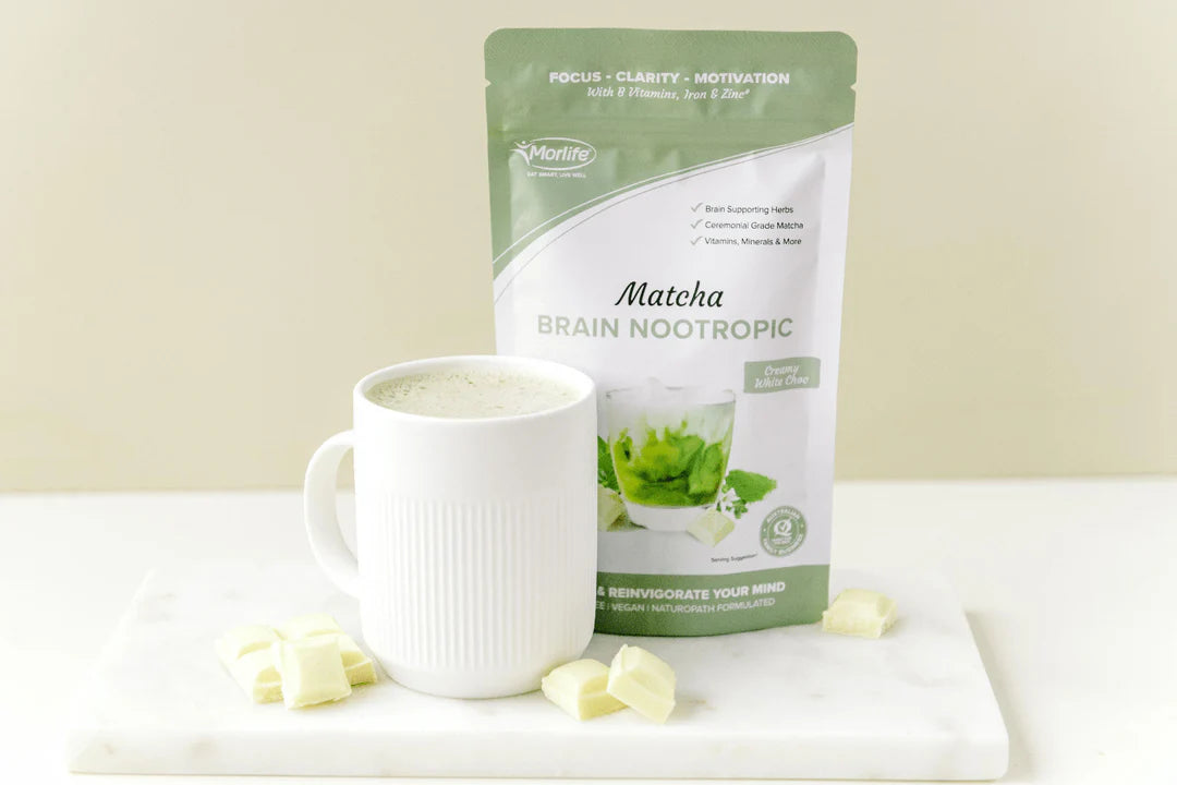 Morlife Matcha Brain Nootropic White Chocolate 100g