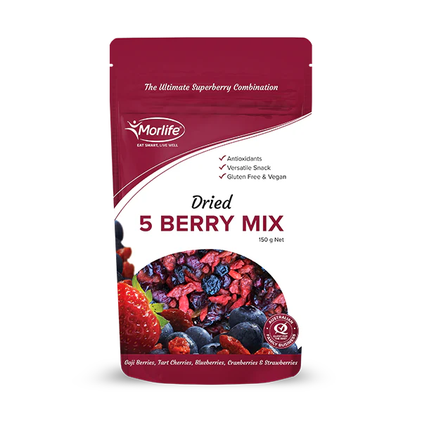 Morlife Dried 5 Berry Mix 150g