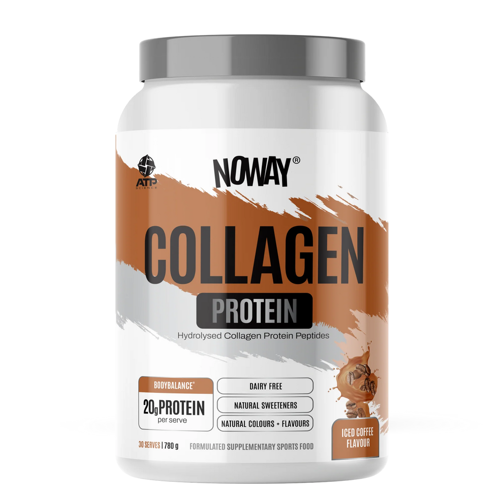 Container of Noway Collagen Protein on a white background