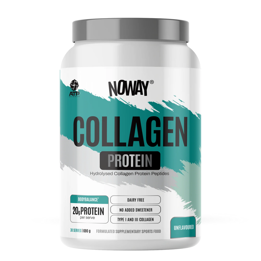 Container of Noway Collagen Protein on a white background