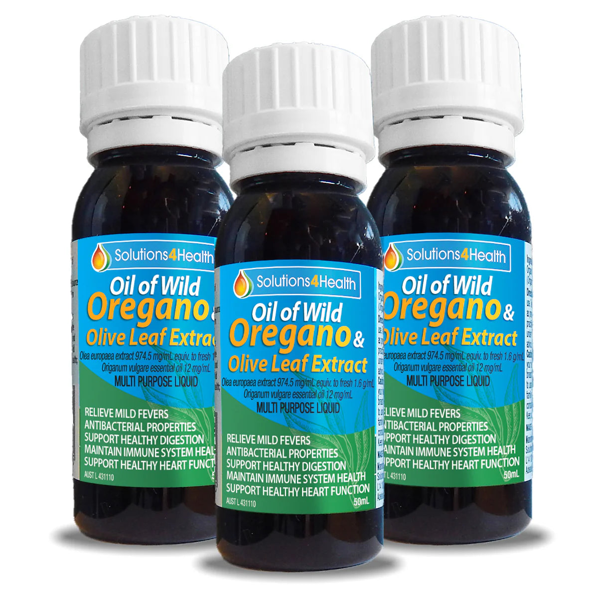 50ml Bottle – Oil of Wild Oregano & Olive leaf Extract