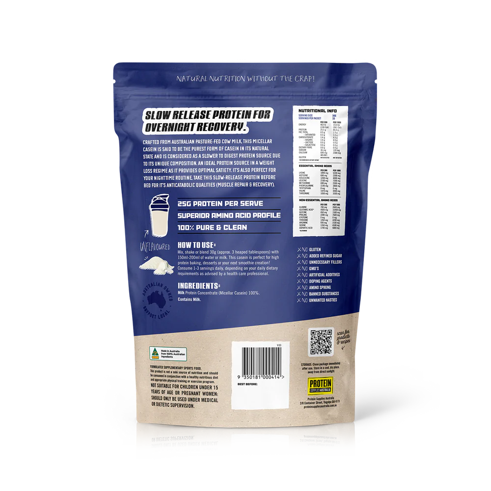 Protein Supplies Australia Micellar Casein Protein 1kg