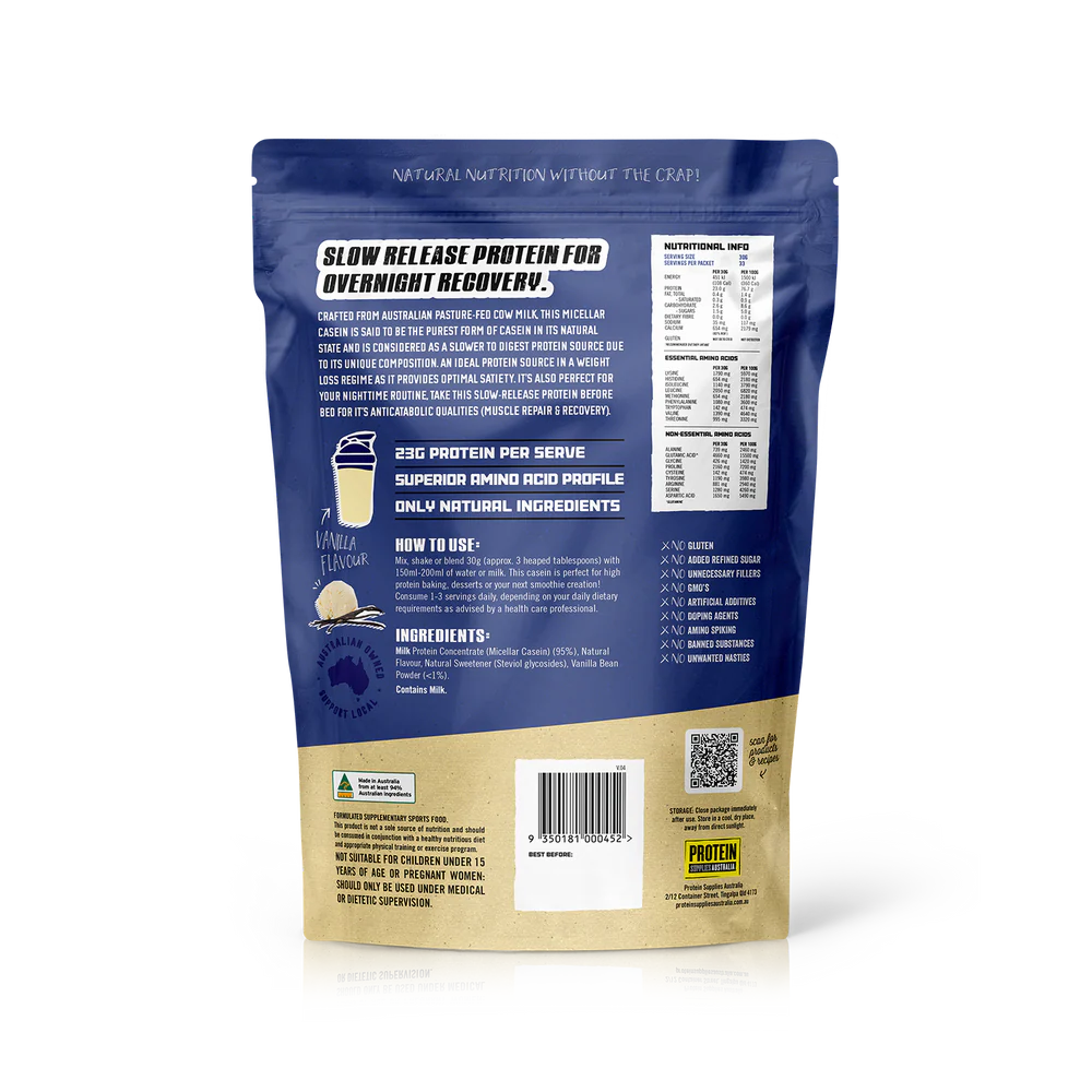 Protein Supplies Australia Micellar Casein Protein 1kg
