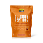 Orange package of Protein Australia Collagen Peptides on a white background
