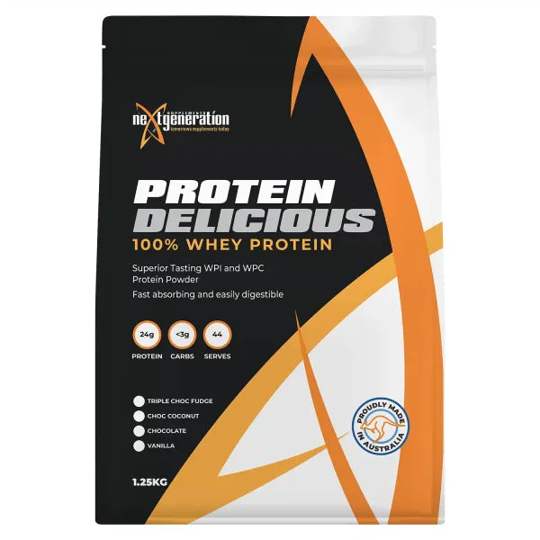 Next Generation Protein Delicious Protein Powder- 100% Grass Fed Whey protein WPI+WPC