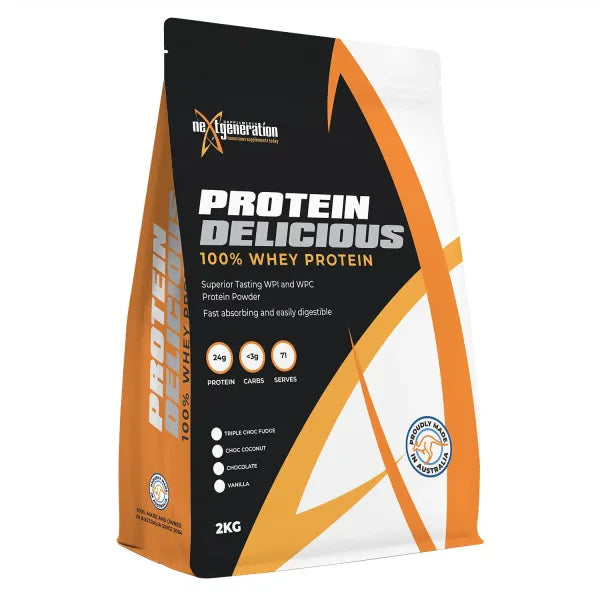 Next Generation Protein Delicious Protein Powder- 100% Grass Fed Whey protein WPI+WPC