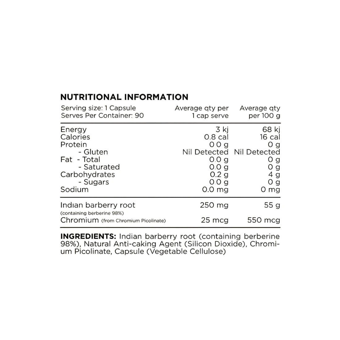 Switch Nutrition Berberine+