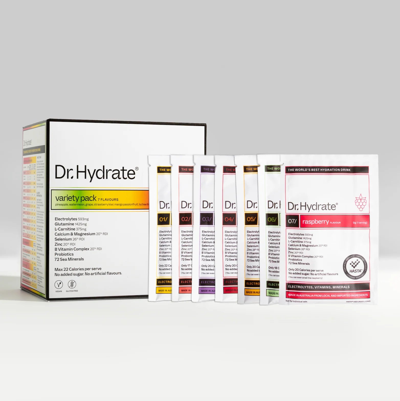 Dr. Hydrate Variety Sachet Pack (7 Flavours)