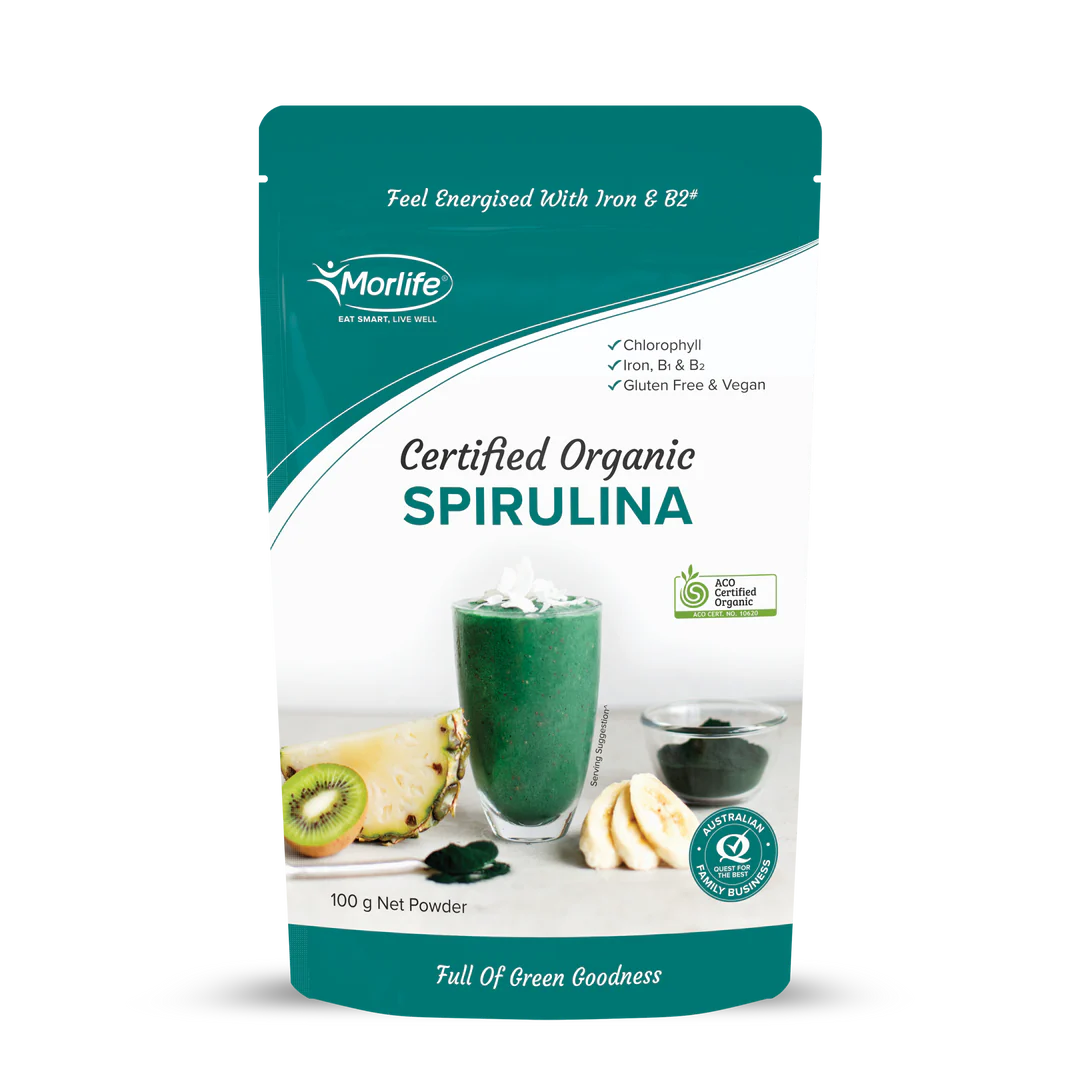Morlife Certified Organic Spirulina Powder