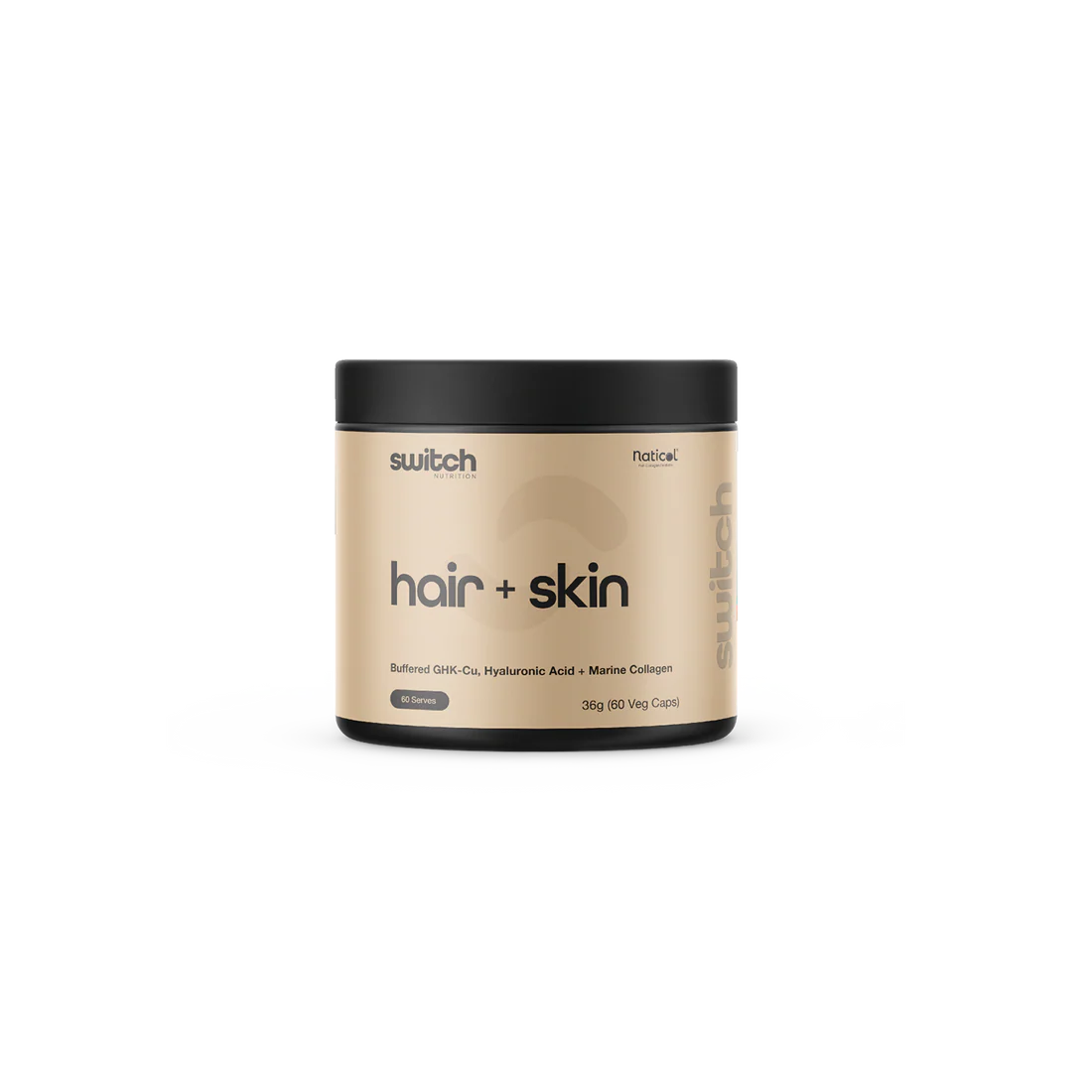 Switch Nutrition Hair + Skin (GHK-Cu, Hyaluronic Acid & Marine Collagen)
