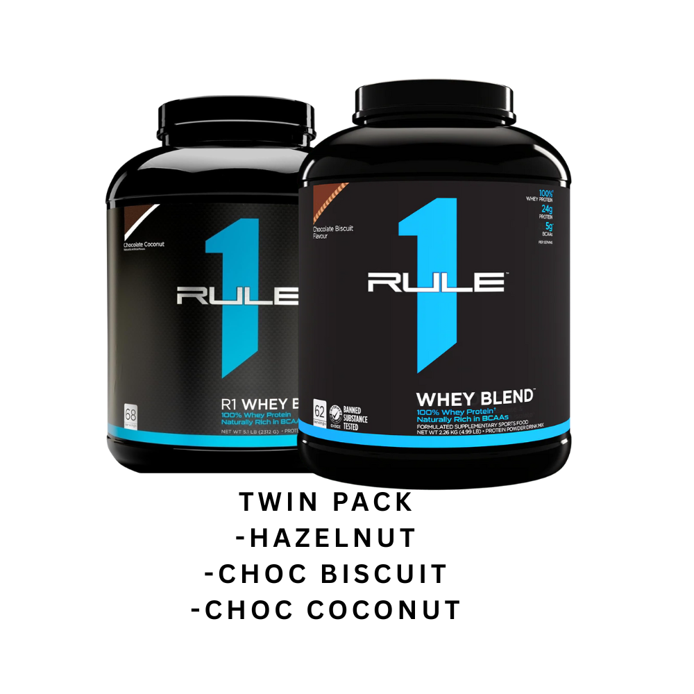 Rule 1 Whey Blend Protein 5lbs Twin Pack