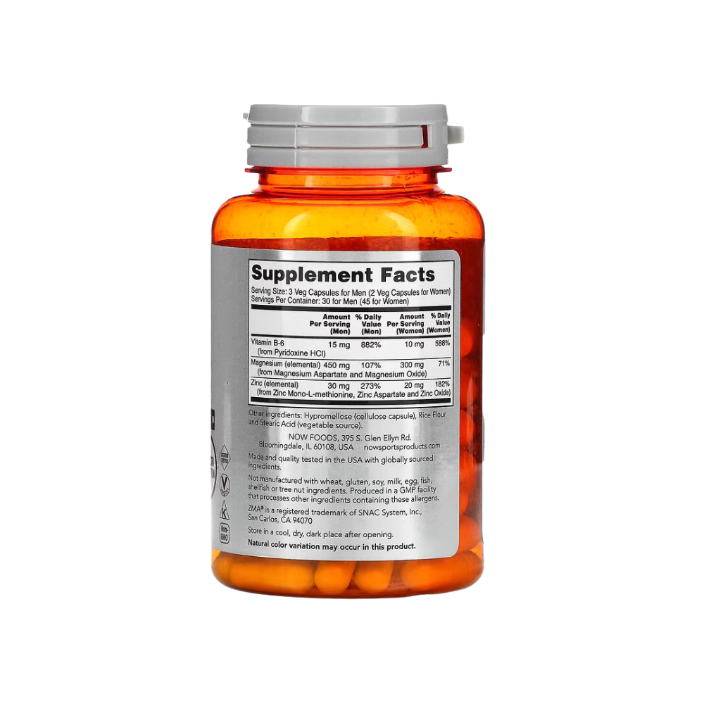 Now Sports ZMA Sports Recovery 90 Veg Capsules