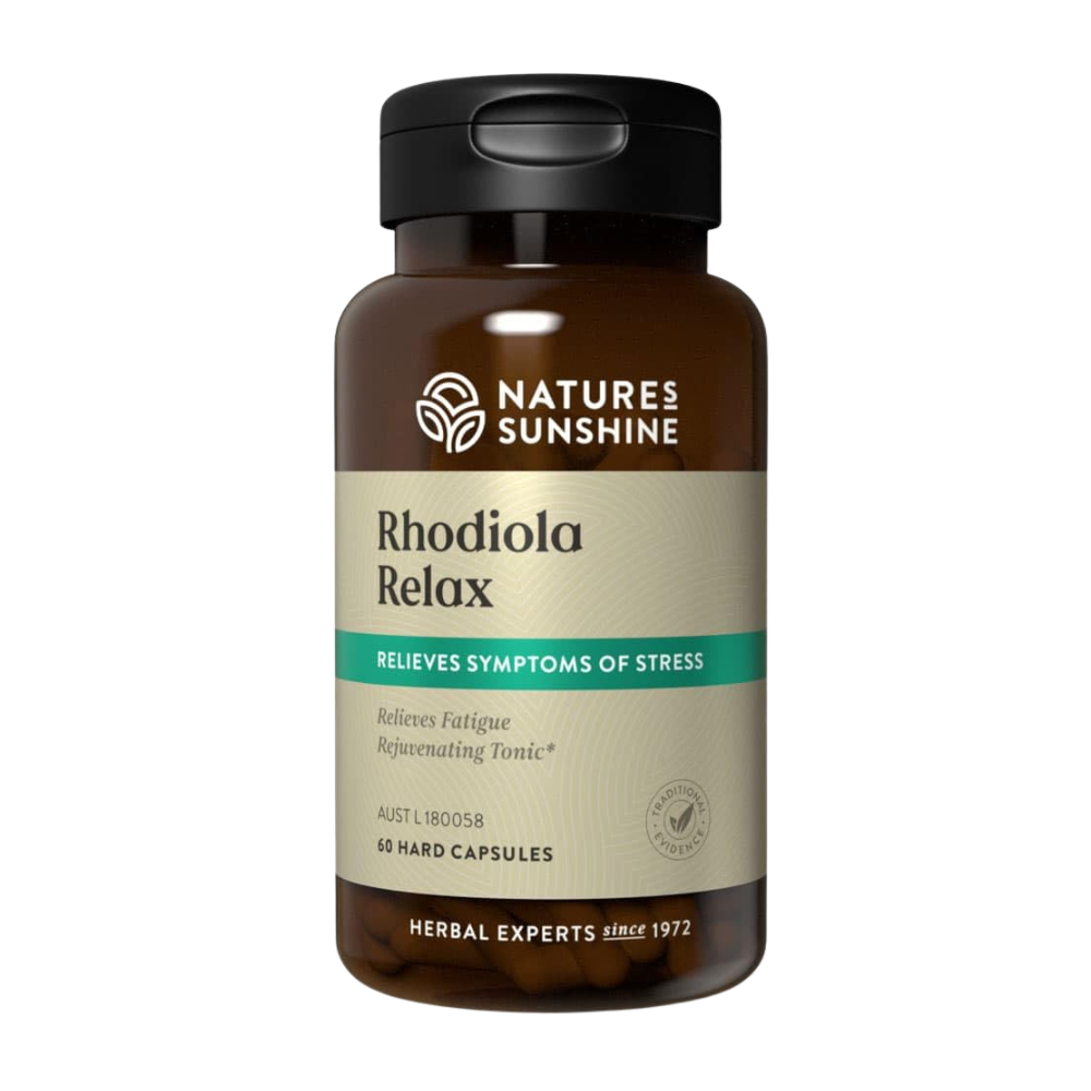 Natures Sunshine Rhodiola Relax 60 Hard Capsules