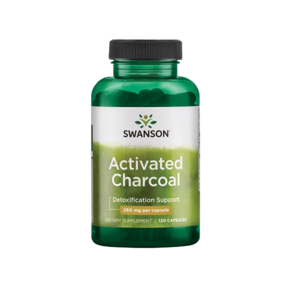 Swanson Activated Charcoal (260 mg Per Capsule)