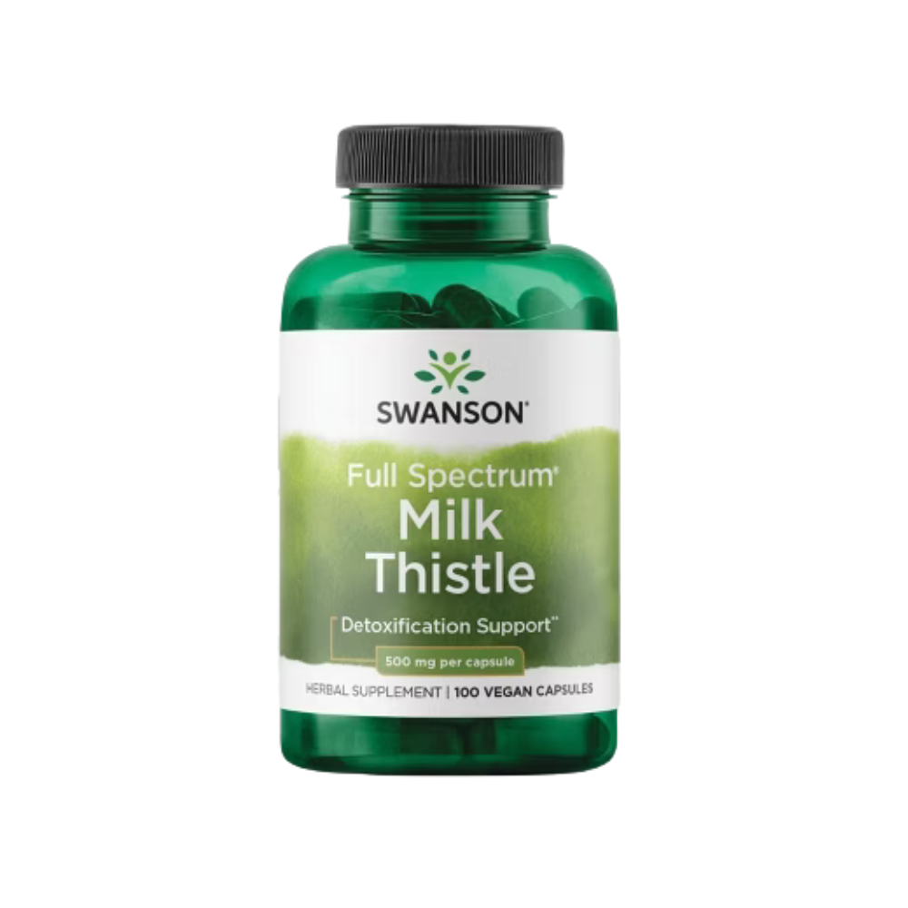 Swanson Milk Thistle 500 mg Per Capsule 100 Vegan Capsules
