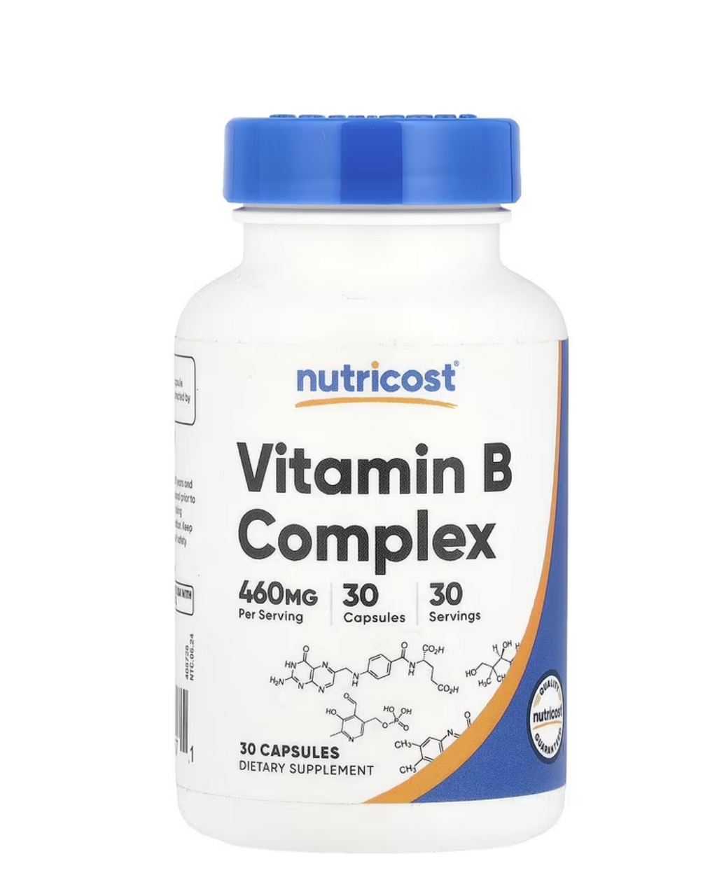 Nutricost Vitamin B Complex 460mg 30 Capsules