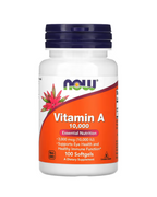 NOW Foods, Vitamin A, 3,000 mcg (10,000 IU), 100 Softgels
