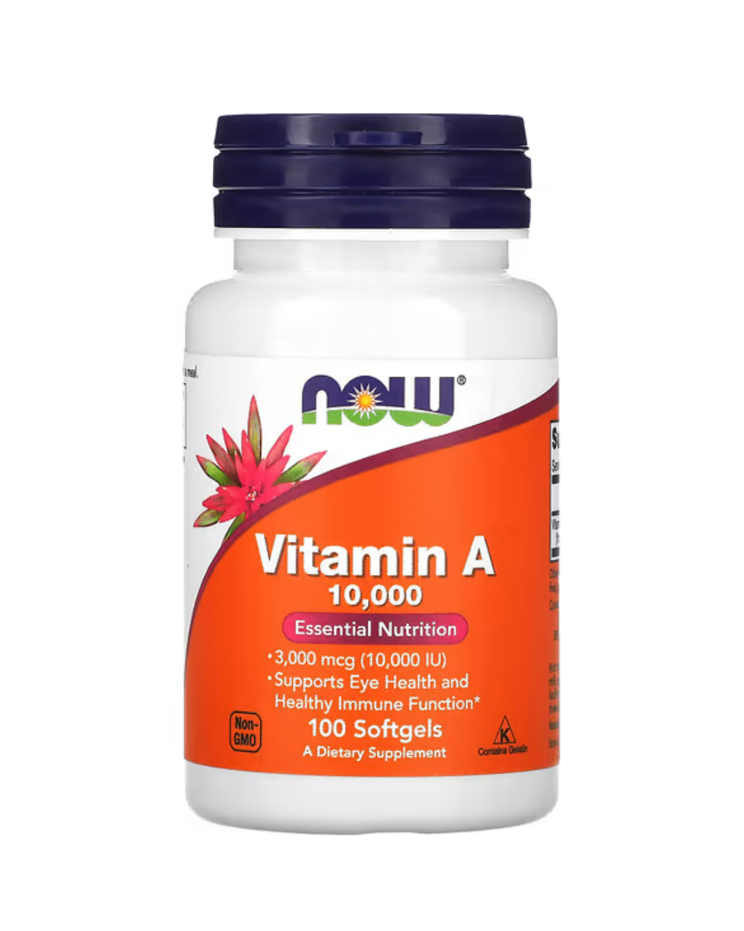 NOW Foods, Vitamin A, 3,000 mcg (10,000 IU), 100 Softgels