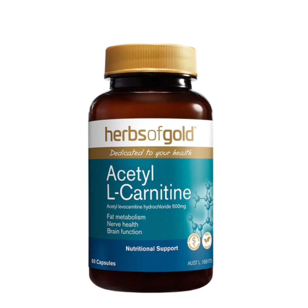Herbs Of Gold Acetyl L-Carnitine (60 Capsules)