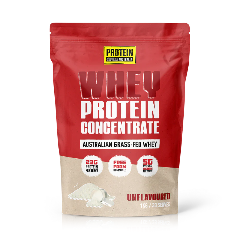 Protein Supplies Australia WPC Whey Protein Concentrate Unflavoured 1kg
