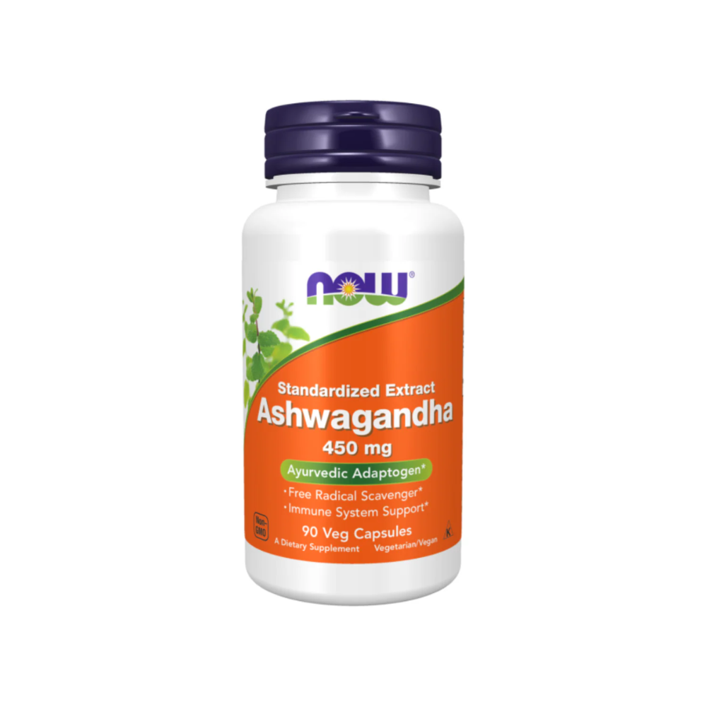 NOW Foods, Ashwagandha, Standardized Extract, 450 mg, 90 Veg Capsules