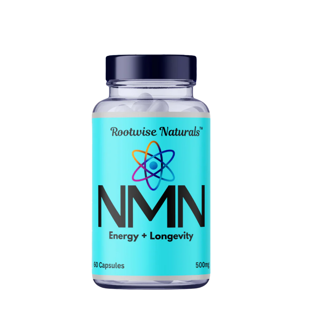 Rootwise Naturals™ NMN 500mg | NAD+ Booster for Energy & Longevity (60 Capsules)