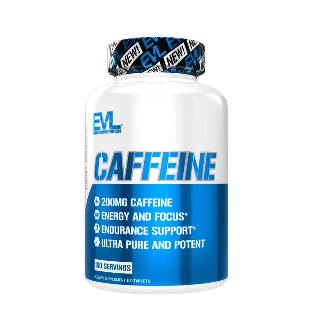 EVL Nutrition Caffeine 200mg 100tablets