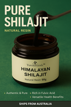 Yuro Naturals™ Shilajit Resin – 50g | Himalayan Fulvic Minerals