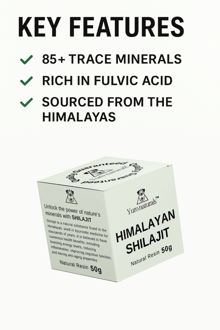 Yuro Naturals™ Shilajit Resin – 50g | Himalayan Fulvic Minerals