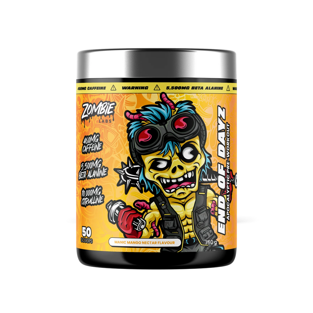 Zombie Labs END OF DAYZ Apocalyptic Pre-workout 750g 50/25 Serves