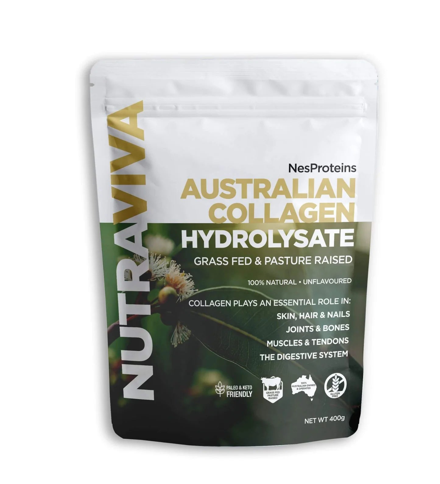 NUTRAVIVA AUSTRALIAN COLLAGEN HYDROLYSATE (BEEF) 400G
